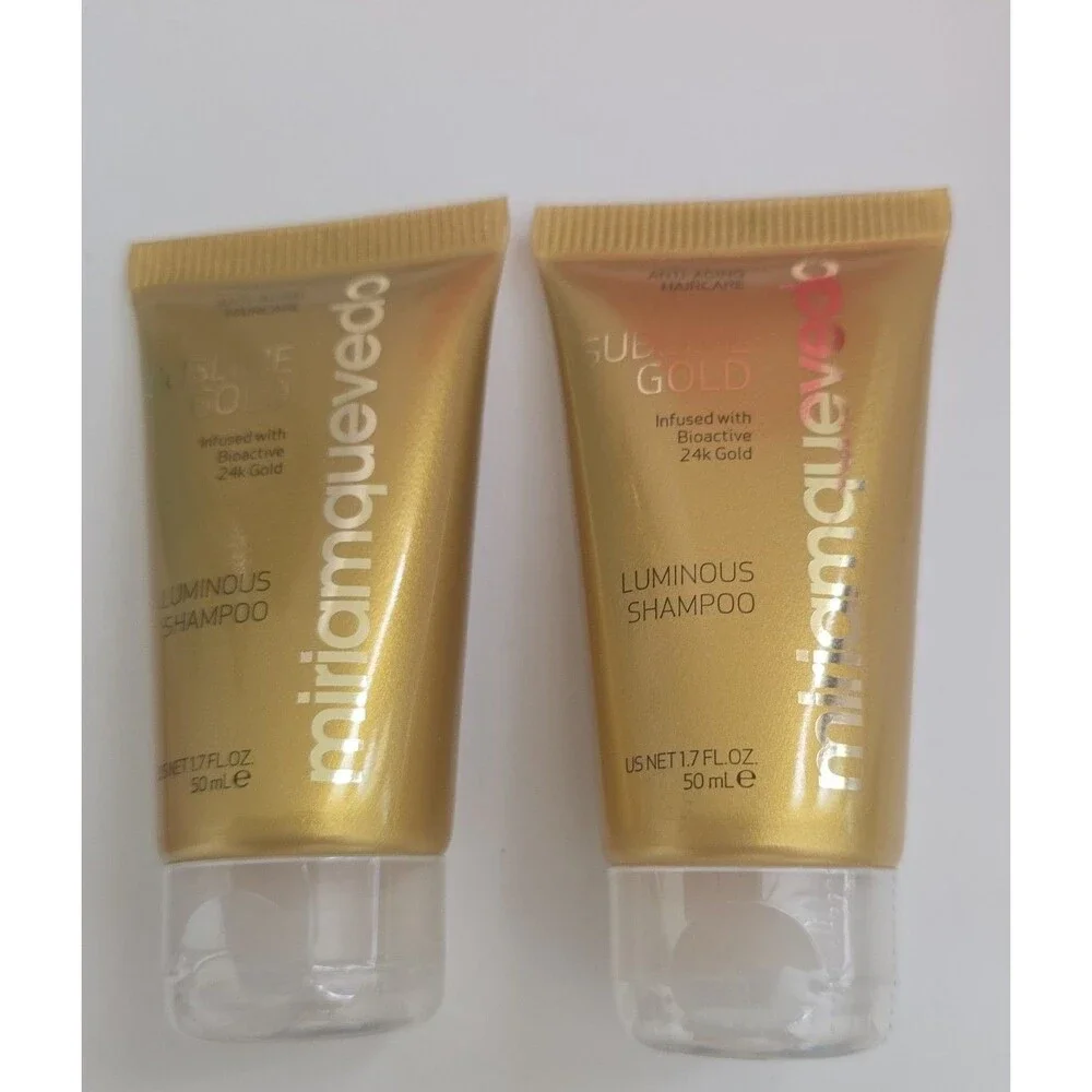 Miriam Quevedo Luminous Shampoo with 24k Gold (2x 1.7oz) NEW